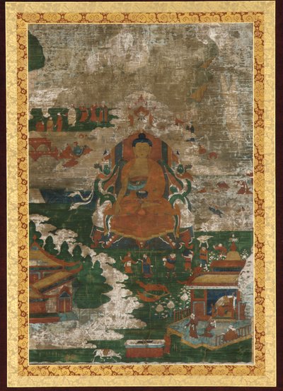 Sakyamuni valtaistuimelle; ja elämäkerrallisia kohtauksia tekijältä Unknown artist