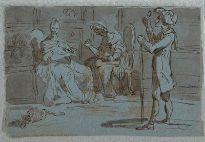 Satiirinen vedos: The Suitor tekijältä Unknown artist