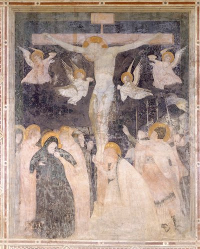 Ristiinnaulitsemiskohtaus, Pomposan luostari, Italia tekijältä Unknown artist