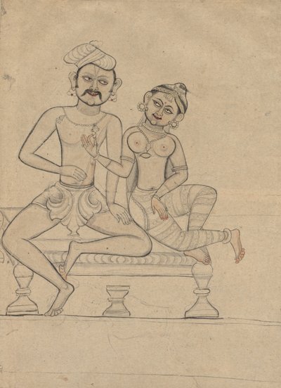 Istuva pariskunta tekijältä Unknown artist