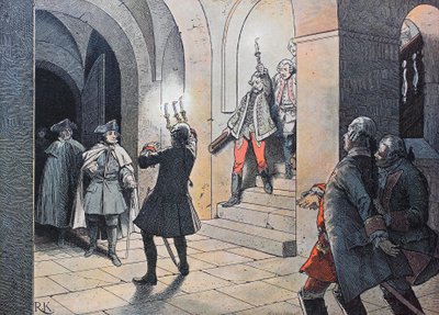 Seitsemänvuotinen sota, vuosina 1756–1763, kuningas Frederick Suuri tekijältä Unknown artist