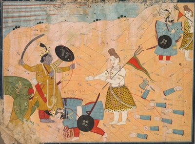 Shiva Interses for Vanasura: Skina Aniruddha Usha -osastosta aa Krishna Leela tekijältä Unknown artist
