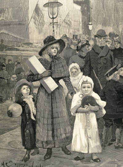 New Yorkin ostokset (1891). tekijältä Unknown artist