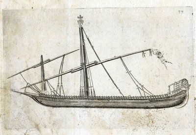 Sivukuva keittiöstä. 1700-luvun kaiverrus. tekijältä Unknown artist