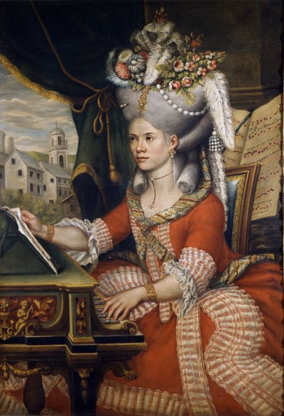 Laulaja Therese (Teresa) Lanti, Casanovan rakastajatar. Nimetön. Scala-museo, Milano. tekijältä Unknown artist