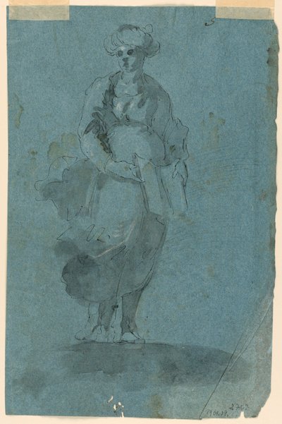Luonnokset A) Sibyl (?); B) Pyhä Johannes saarnaamassa tekijältä Unknown artist