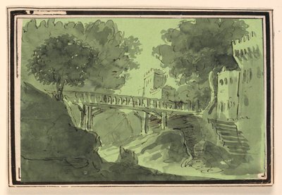 Lavastus, Bridge Crossing Water tekijältä Unknown artist