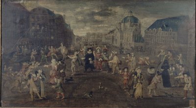 Katupelleilyä Pariisissa vuosina 1501-1600 (maalaus) tekijältä Unknown artist