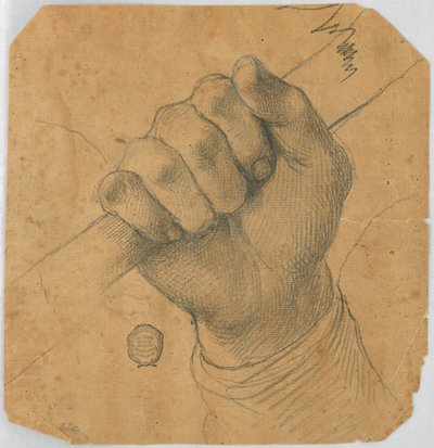 Tutkimus: Miehen käsi kepillä tekijältä Unknown artist