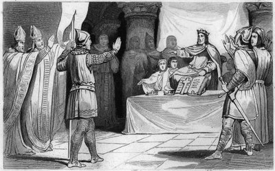 Ludvig 1. hurskaan eli Debonnairen jälkeläinen, 816: lännen keisari tekijältä Unknown artist