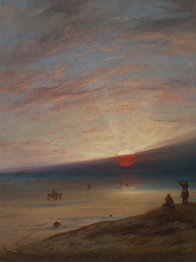 Auringonlasku Sarkin rannalla tekijältä Unknown artist