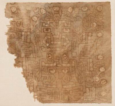 Tekstiilifragmentti puuvillajumalattarella tekijältä Unknown artist