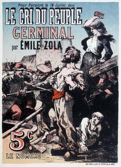 Emile Zolan The Cree of the Germinal People, noin 1890 tekijältä Unknown artist