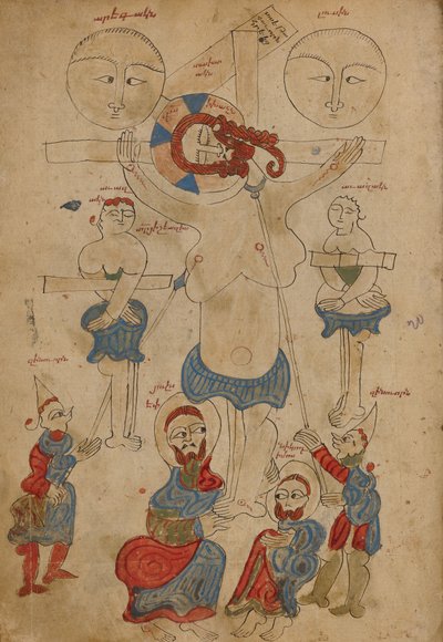 Ristiinnaulitseminen ja maahanlasku tekijältä Unknown artist