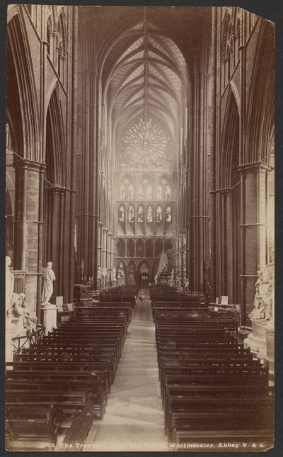 Westminster Abbey, Westminsterin luostari, pohjoisesta katsottuna tekijältä Unknown artist