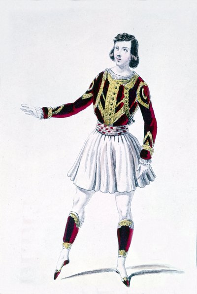 Tanssija ja koreografi Marius Petipa (1818-1910) "Herran oikeudet" tekijältä Unknown artist