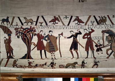 Duke Guillaumen (1027 - 1087) sanansaattajat tulevat löytämään Guy de Ponthieu - Bayeux