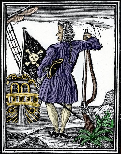 Merirosvo "" herrasmies" Stede Bonnet (1688-1718). tekijältä Unknown artist