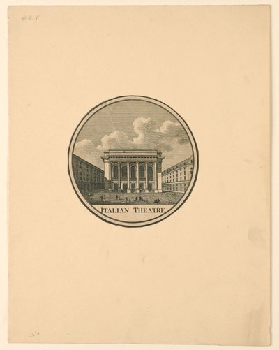 Italian teatteri, Pariisi tekijältä Unknown artist