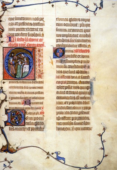 Thomas Becket, 90, 028r: Toulousen kaupunginkirjaston lupahakemus (puh: 05 62 27 66 66) tekijältä Unknown artist
