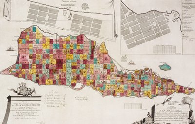 Luotettava kartta Eylandet St. Croix udi America, Kööpenhamina, 1754, 1754 tekijältä Unknown artist