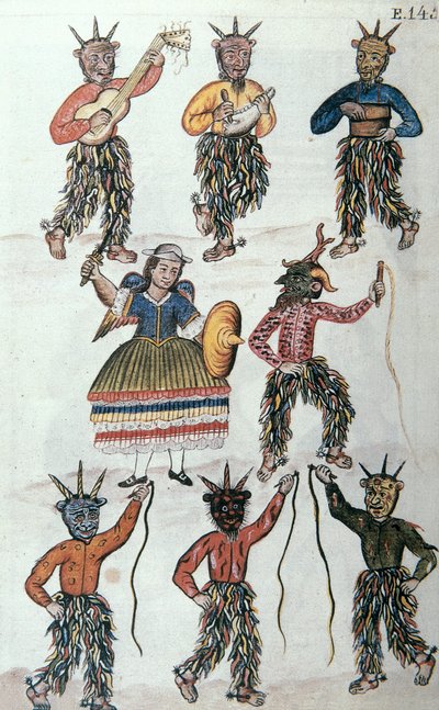 Baltazar Martinez Companionin ja Trujillon piispan (1782-1785) Bujandan kirja "Trujillo del Peru" tai "Codex Martinez Companion" tekijältä Unknown artist