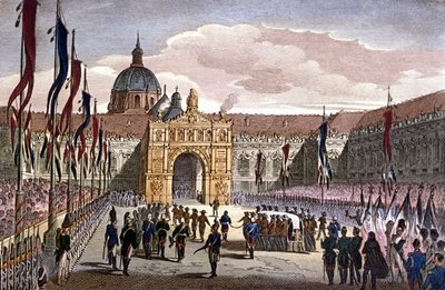 Napoleon I:n tuhkan siirto Invalideille Pariisissa tekijältä Unknown artist