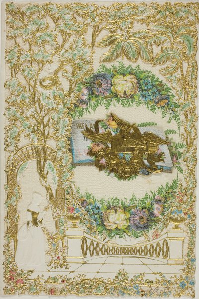 Nimetön Valentine (Nainen puutarhassa) tekijältä Unknown artist