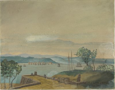 Näkymä Washingtonin kaupungista vuonna 1807 tekijältä Unknown artist