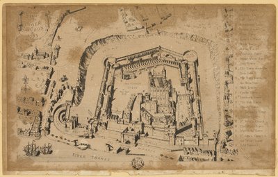 Näkymä Lontoon Towerista vuonna 1553 tekijältä Unknown artist
