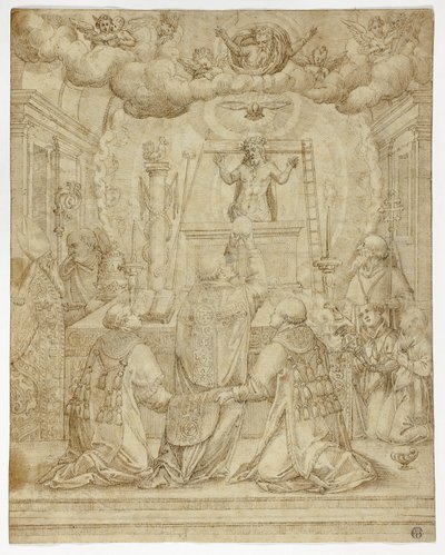 Pyhän Gregorian visio tekijältä Unknown artist