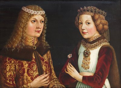 Hääkuva Ladislaus Postuumisesta (Ladislas de Habsbourg dit le Posthume) (1440-1457) ja Magdalena Valois