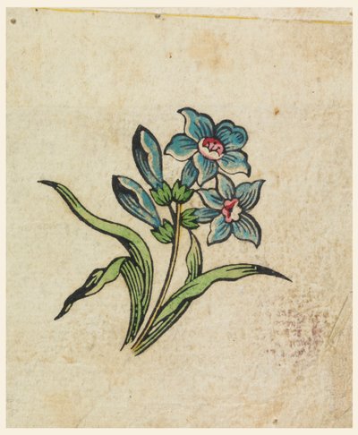 Woodblock-koevedos painetulle tekstiilille tekijältä Unknown artist
