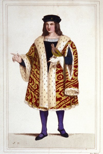 muotokuva Guillaume de Montmorencyn (n. 1453 - 1531) kaiverruksesta vuodelta 1830. tekijältä Unknown artist