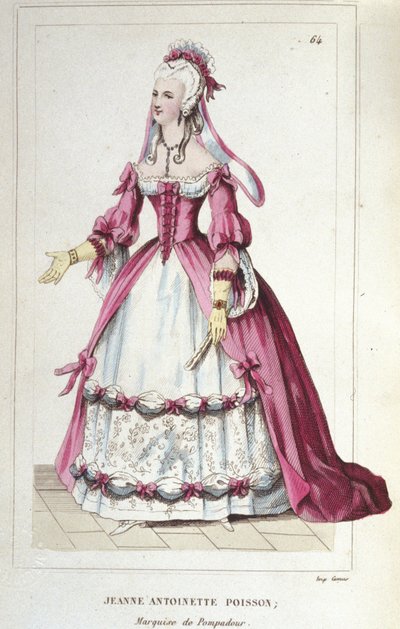 muotokuva Jeanne-Antoinette Poissonista, Pompadourin markiisista (tunnetaan nimellä Madame de Pompadour tekijältä Unknown artist