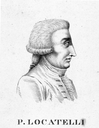 Pietro Antonio Locatellin muotokuva. Italialainen viulisti ja säveltäjä (Bergamo tekijältä Unknown artist