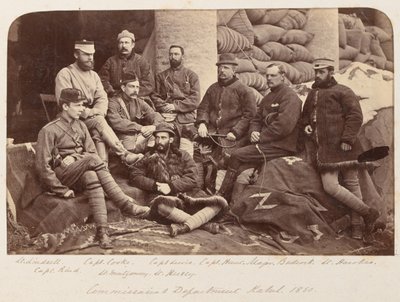 Ryhmä brittiläisiä upseereita, noin 1879 tekijältä Unknown photographer