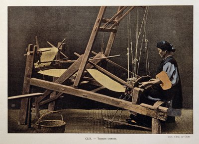 Kiinalainen kutoja, 1800-luvun loppu. tekijältä Unknown photographer
