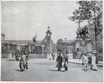 Sisäänkäynti La Villetten teurastamoihin tekijältä Unknown photographer