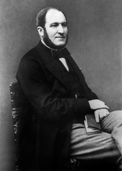 Georges Eugene Haussmann (1809-1891), ranskalainen poliitikko, joka vastasi Pariisin kaupunkisuunnittelusta toisen imperiumin aikana tekijältä Unknown photographer