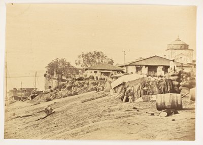 Ghat Allahabadin linnoituksessa, Intia, noin 1858-61 (kuva). tekijältä Unknown photographer