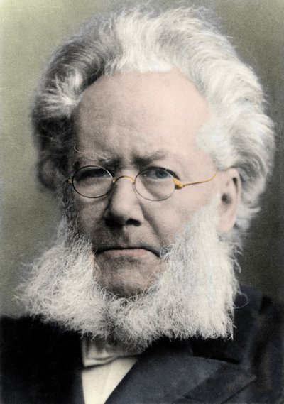 HENRIK IBSEN (1828-1906) norjalainen runoilija ja näytelmäkirjailija - Henrik (Henri) Johan Ibsenin (1828-1906), norjalaisen näytelmäkirjailijan muotokuva tekijältä Unknown photographer