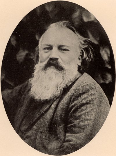 Johannes Brahms (1833-1897) saksalainen säveltäjä tekijältä Unknown photographer