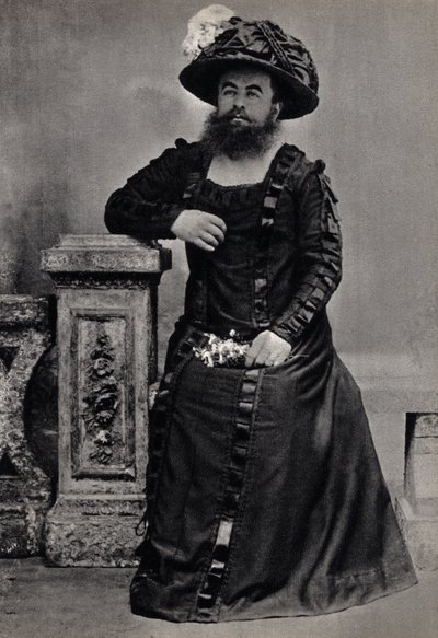 Les Monsters, la femme a parta. Valokuvaus, 1800-luvun loppu, Pariisi. Coll. Selva. tekijältä Unknown photographer