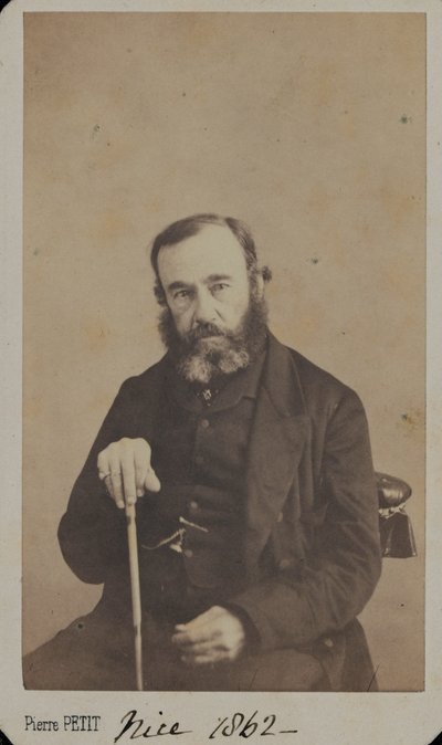 Kenraaliluutnantti Sir James Outram siviilivaatteissa, Nizza, 1862 tekijältä Unknown