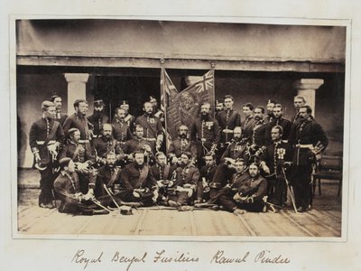 Rawalpindin 101. rykmentin (Royal Bengal Fusiliers) jäseniä tekijältä Unknown photographer