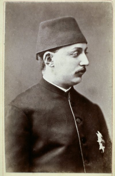 Ottomaanien valtakunta: Sulttaani Murad V:n muotokuva (1840-1904)” Valokuvaus. 1876 Ankara, Turkin historiallinen seura, Turkki tekijältä Unknown photographer