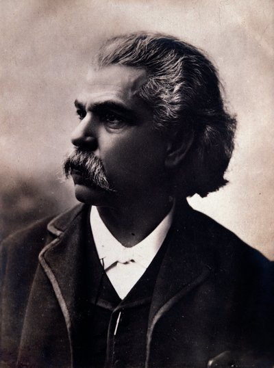 Brasilialaisen säveltäjän Carlos Andrea Gomesin (Gomez) (1836-1896) muotokuva Valokuva. 1800-luvulla. Bologna, civico Museo Museo tekijältä Unknown photographer