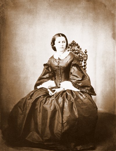 Robert Schumannin vaimon Clara Schumannin (1819 - 1896) muotokuva. tekijältä Unknown photographer