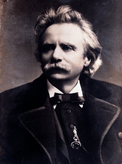 Edvard Griegin (1843-1907) muotokuva norjalainen säveltäjä Valokuva. 1800-luvulla. Milano, Biblioteca del Conservatorio tekijältä Unknown photographer